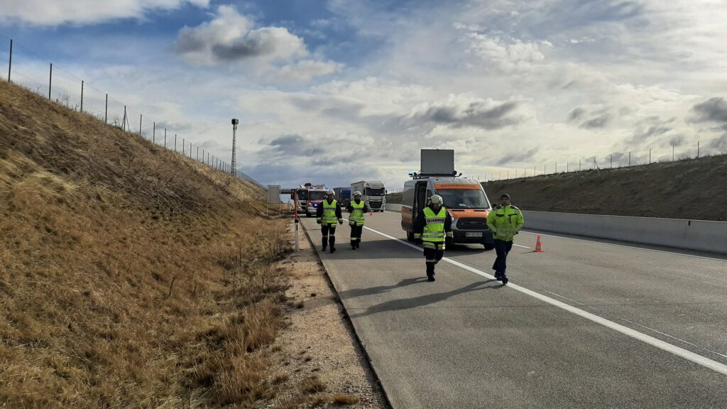 Verkehrsunfall A5 RiFb. Brünn – 2022-01-28