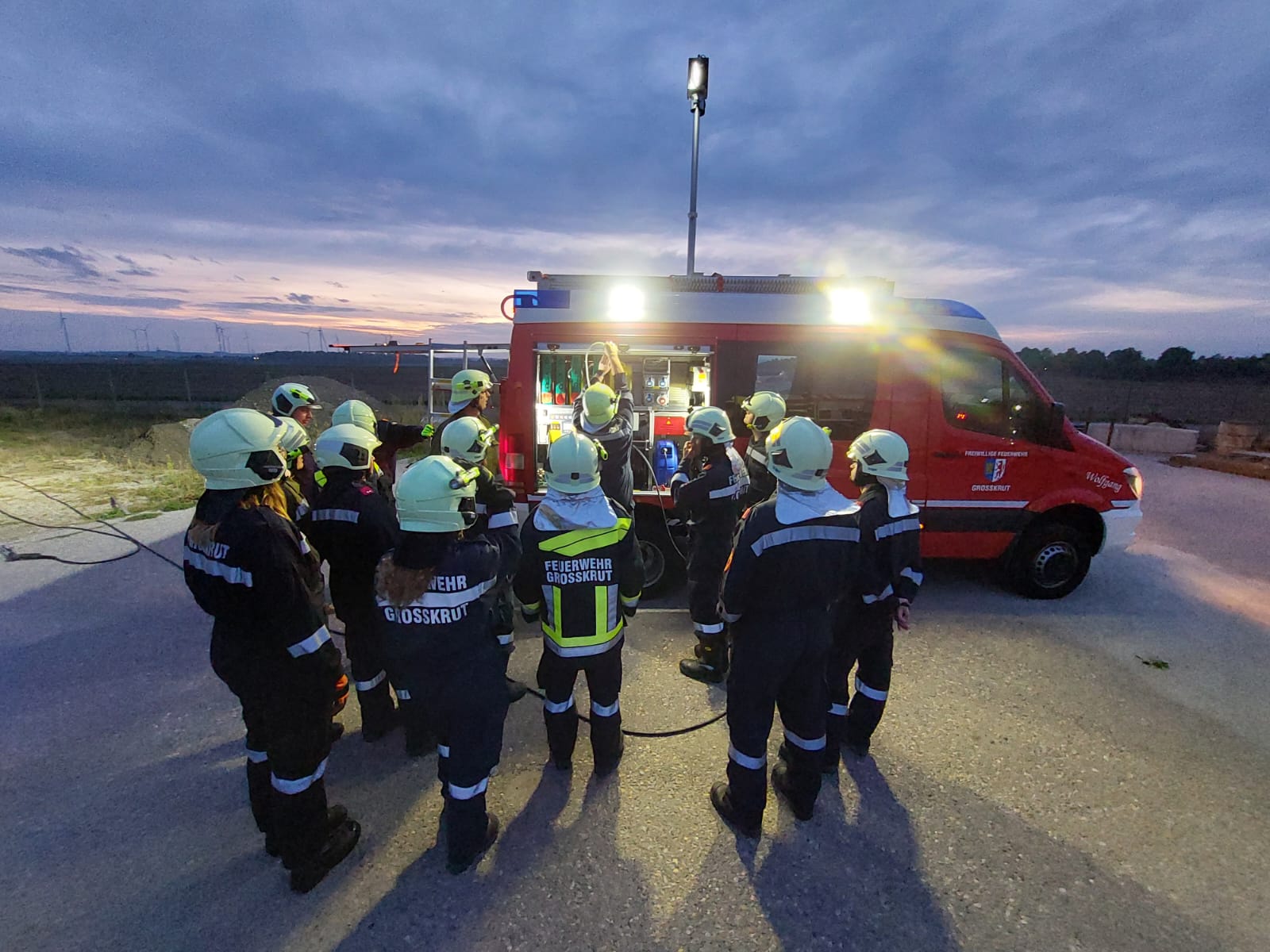 Löschübung Fahrzeugbrand