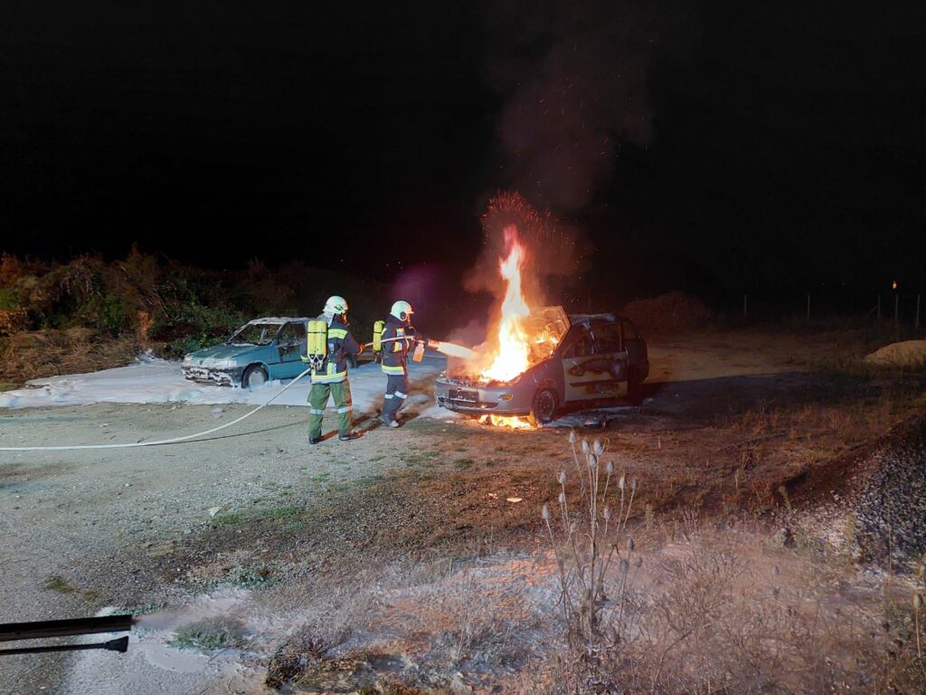 Löschübung Fahrzeugbrand