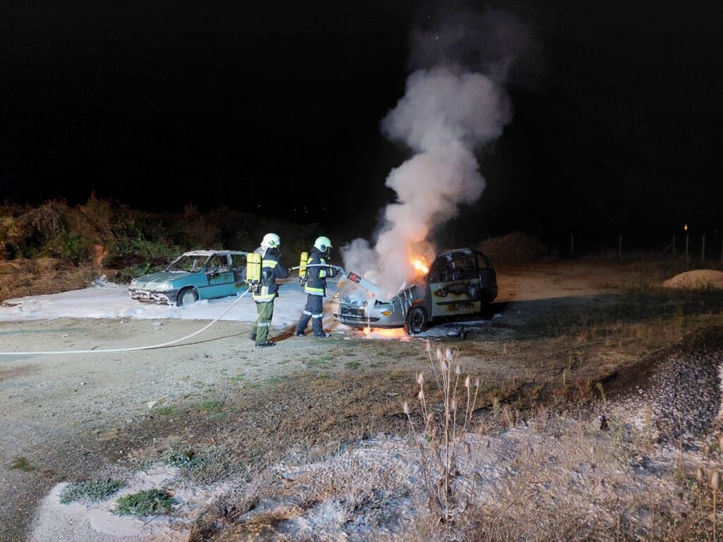 Löschübung Fahrzeugbrand