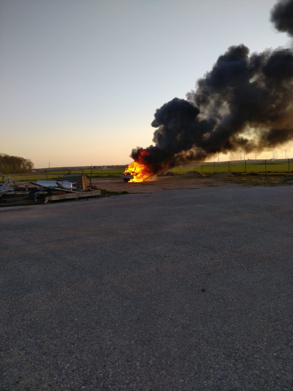 Löschübung Fahrzeugbrand