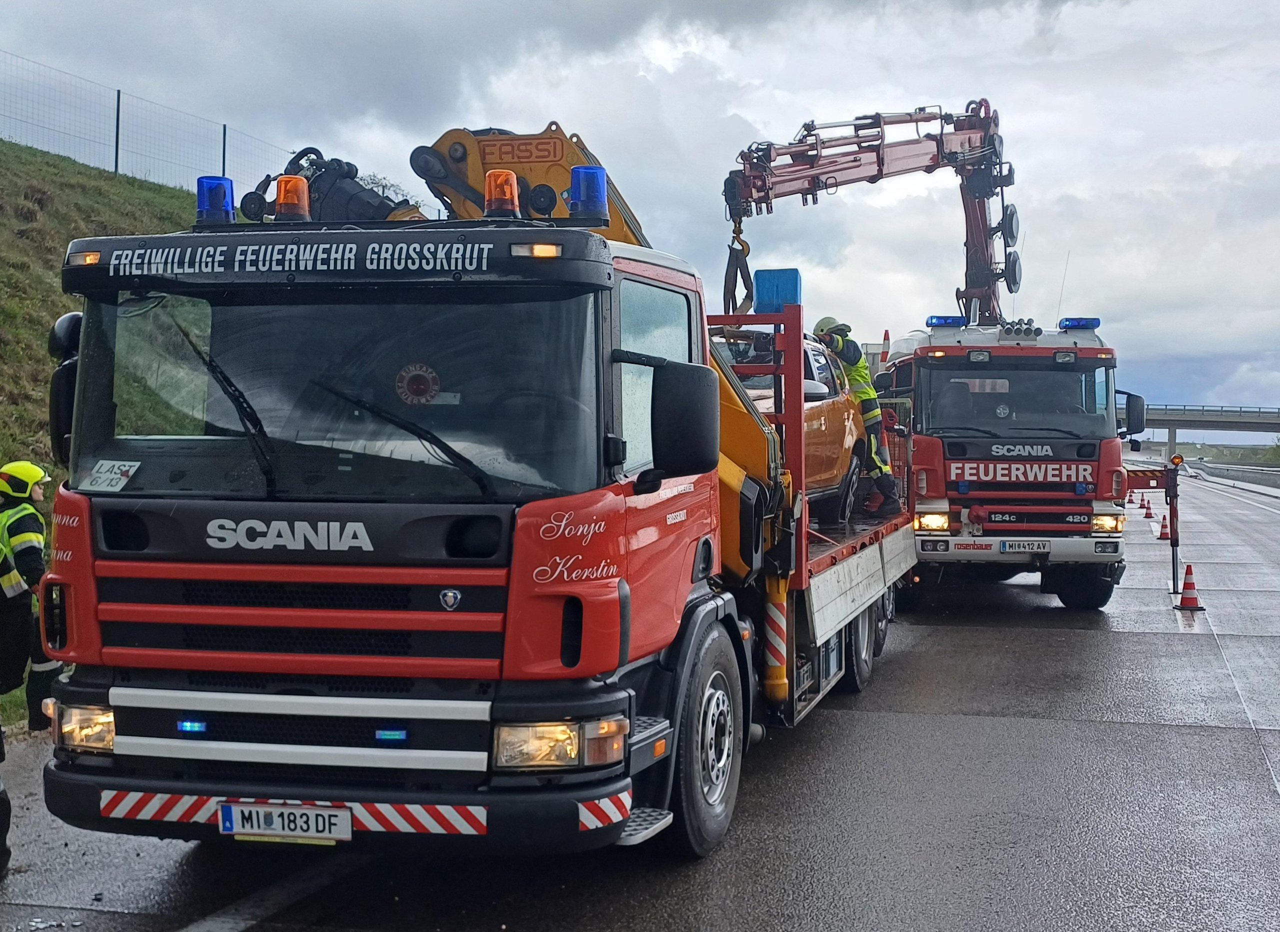 Verkehrsunfall mit mehreren Fahrzeugen A5 – 2024-04-20