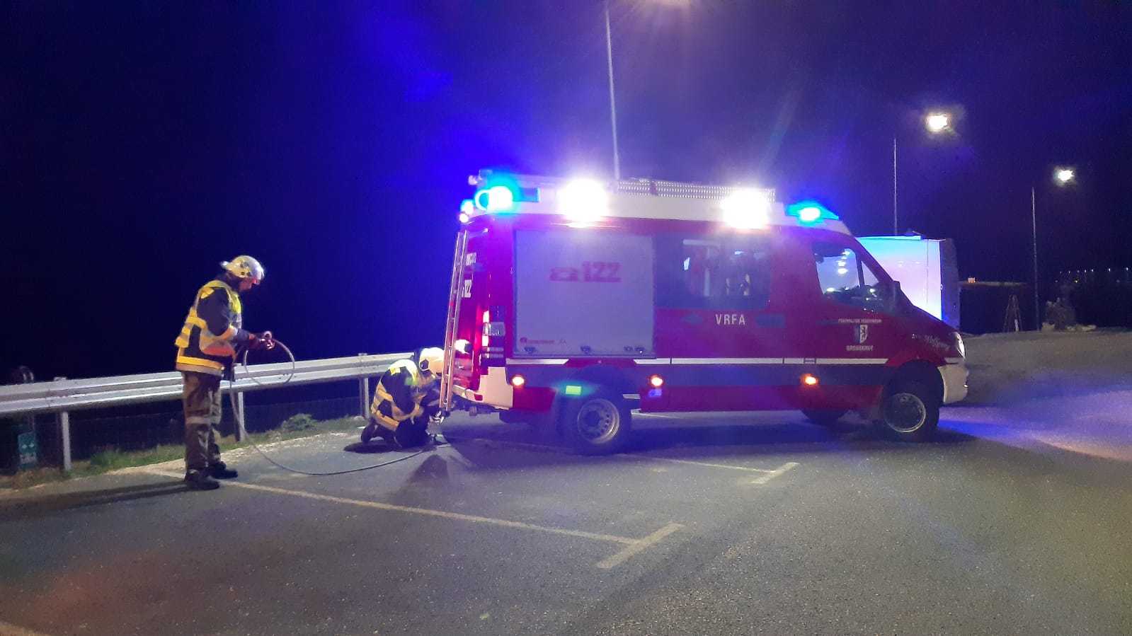 B1 – Fahrzeugbrand, A5 RiFb. Wien